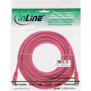 InLine Patch Kabelis SF/UTP Cat.5e Rozā 15m