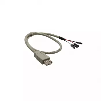 InLine USB 2.0 Adaptera kabelis Type A sievišķais / header savienotājs, 0,40 m, bezkrāsains