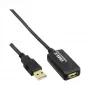InLine USB 2.0 aktīvais signāla retranslatora pagarinātājs A vīrieša / A sieviete, 25 m