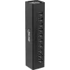 InLine USB 3.0 10 Portu Hub Alumīnija Korpusā ar 4A Barošanas Bloku, melns