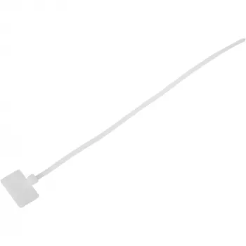 InLine Kabeļu saites ar marķējuma lauku 200mm x 2,5mm 100 gab., Baltas