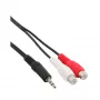 Audio kabelis 2x RCA sievišķais / 3.5 mm stereo vīrišķais 3 m InLine 89941C