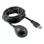 InLine USB 3.2 Gen.1 pagarinātājkabelis USB A vīriešu / A sieviešu + barošana, ar statīvu, melns, 3m