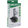 InLine USB 3.2 Gen.1 pagarinātājkabelis USB A vīriešu / A sieviešu + barošana, ar statīvu, melns, 3m