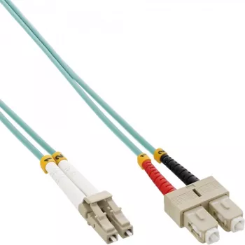 InLine Fiber Optical Duplex Cable LC/SC 50/125µm OM3 2m – optiskais dupleksais kabelis