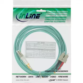 InLine Fiber Optical Duplex Cable LC/SC 50/125µm OM3 2m – optiskais dupleksais kabelis