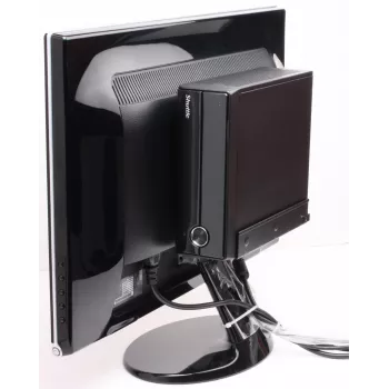 Shuttle PV02 - VESA stiprinājuma piederums 3 litru Slim PC datoriem, metāls, melns