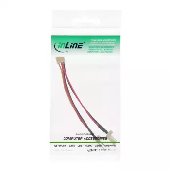 InLine ventilatora adaptera Y-kabelis 3pin Molex sievišķais / 2x 3pin Molex vīrišķais 100 gab.