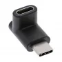 USB 3.2 Gen.2 Adapteris InLine 35807 USB-C vīrišķais uz C sievišķo augšup/lejup leņķveida