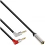 InLine Slim Audio lidmašīnas sēdekļa kabelis 2x 3.5mm vīrietis uz 1x sieviete, 2m