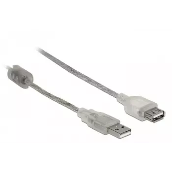 USB kabelis DeLOCK 82244 USB 2.0 0.3 m caurspīdīgs