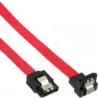 InLine SATA kabelis 150/300/600 S-ATA savienojumiem, leņķa 90°, ar fiksatoriem, 0,15 m