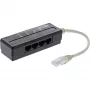 InLine 4-virzienu telefona portu sadalītājs, RJ45 spraudnis uz 4x RJ45 ligzdu, 0,15 m