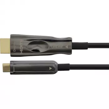 InLine USB Display AOC kabelis, USB-C vīriešu uz HDMI vīriešu (DP Alt Mode), 25 m