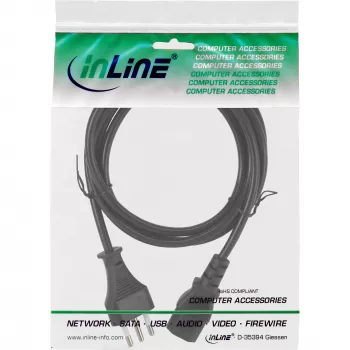 Strāvas kabelis InLine Italy (CEE 7/7) uz 3-pin IEC C13, 0,5 m, 250 V 10 A