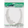 InLine strāvas kabelis, CEE 7/7 leņķveida / 3 kontaktu IEC C13 vīrišķais, balts, 1m