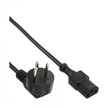 InLine barošanas kabelis, Izraēlas H tipa / 3-pin IEC C13 tēviņš, 3 m