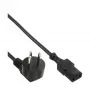 InLine barošanas kabelis, Izraēlas H tipa / 3-pin IEC C13 tēviņš, 3 m