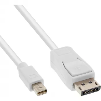 InLine Mini DisplayPort–DisplayPort kabelis balts 1,5 m