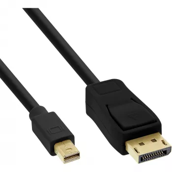 InLine Mini DisplayPort uz DisplayPort kabelis melns 1.5m