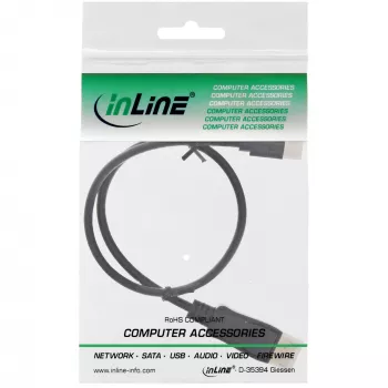 InLine Mini DisplayPort uz DisplayPort kabelis melns 0.5m