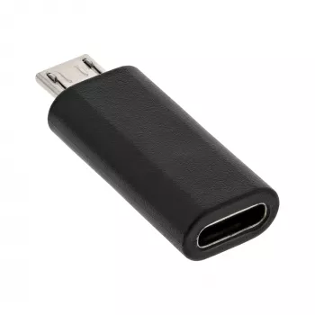 USB 2.0 adapteris InLine 33302I Micro-USB vīrišķais uz USB-C sievišķo
