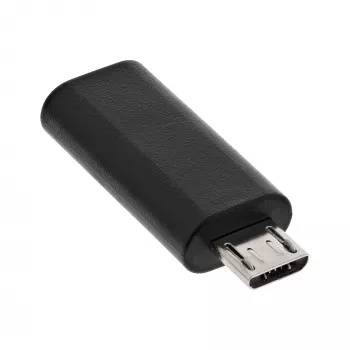 USB 2.0 adapteris InLine 33302I Micro-USB vīrišķais uz USB-C sievišķo