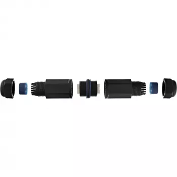 InLine Cat.6 savienotājuzmava, ūdensnecaurlaidīga IP67, 2x RJ45 F/F, 1:1