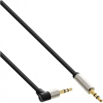 InLine Slim Audio kabelis 3,5 mm vīriešu/vīriešu leņķa stereo 0,5 m