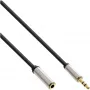 InLine Slim Audio pagarinātājs 3.5 mm vīrišķais / sievišķais stereo 5 m