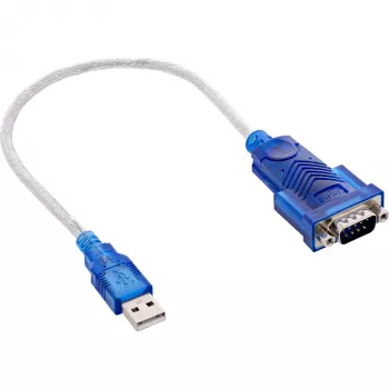 InLine USB uz seriālo adaptera kabelis USB Type-A vīriešu / DB9 vīriešu, apm. 0.2 m
