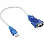 InLine USB uz seriālo adaptera kabelis USB Type-A vīriešu / DB9 vīriešu, apm. 0.2 m