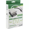 InLine Mini DisplayPort vīrietis / DVI-D 24+1 sieviete adapteris alumīnija melns, 0,15 m