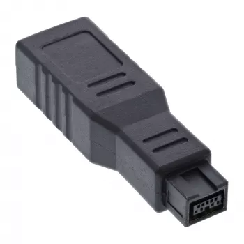 InLine FireWire 400 / 800 1394b Adapter 6 to 9 Pin sievišķais / vīrišķais