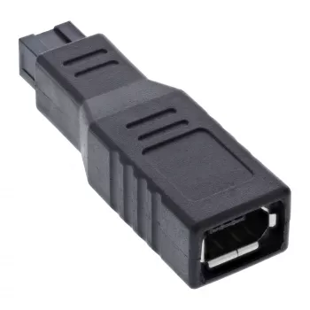 InLine FireWire 400 / 800 1394b Adapter 6 to 9 Pin sievišķais / vīrišķais