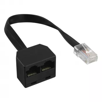 InLine ISDN sadalītājs 1->2, 1x RJ45 vīriešu / 2x RJ45 sieviešu (8P8C), bez rezistoriem