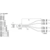 InLine SAS kabelis Mini SAS SFF8087 uz 4x SATA taisnais OCR 0.75m
