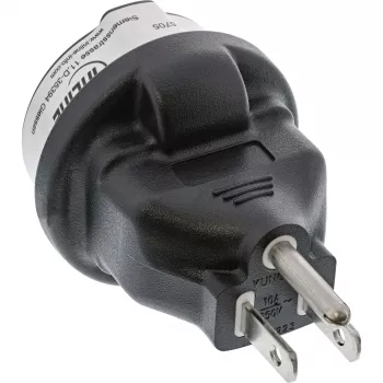 Ceļojumu adapteris InLine 16705 ASV vīrišķais NEMA 1-15 uz E tipa F ligzdu
