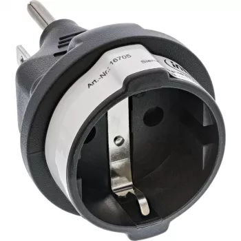 Ceļojumu adapteris InLine 16705 ASV vīrišķais NEMA 1-15 uz E tipa F ligzdu
