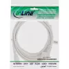 InLine barošanas kabelis, CEE 7/7 leņķa / 3 kontaktu IEC C13 tēviņš, balts, 5m