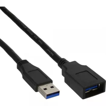 InLine USB 3.2 Gen.1 kabelis, Type A vīrišķais / Type B sievišķais, melns, 1,5 m