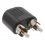Audio adapteris 3,5mm ligzda stereo / 2x RCA vīrišķais InLine 99343