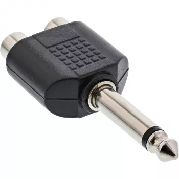 InLine Audio Adapteris 6.3mm ligzda vīriešu mono / 2x RCA sieviešu