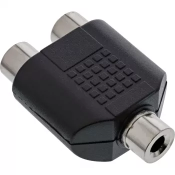 Audio adapteris 3,5 mm ligzda mono / 2x RCA ligzda InLine 99338