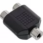 Audio adapteris 3,5 mm ligzda mono / 2x RCA ligzda InLine 99338