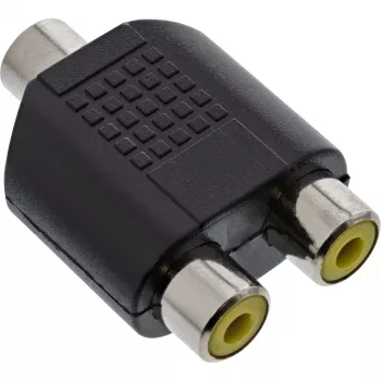 Audio adapteris 3,5 mm ligzda mono / 2x RCA ligzda InLine 99338