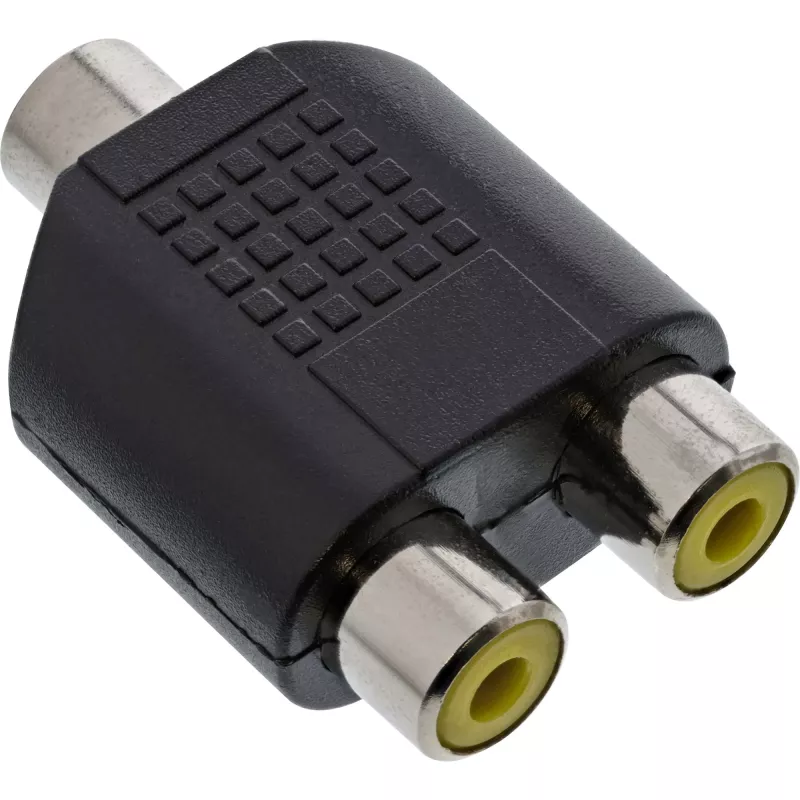 Audio adapteris 3,5 mm ligzda mono / 2x RCA ligzda InLine 99338