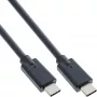 InLine USB 3.2 Gen.2x2 kabelis USB-C vīriešu/vīriešu 0,3 m 20 Gbit/s Melns