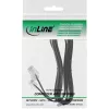InLine modulārais kabelis RJ45 8P4C / RJ11 6P4C tēviņš/tēviņš 10m