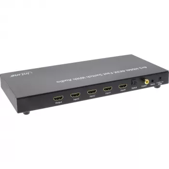 InLine 4×1 HDMI Slēdzis ar Audio 4K